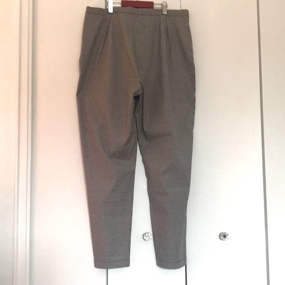 Women's Eddie Bauer Black and White Gingham Cotton Pant, Size 16 - Picture 3 of 11